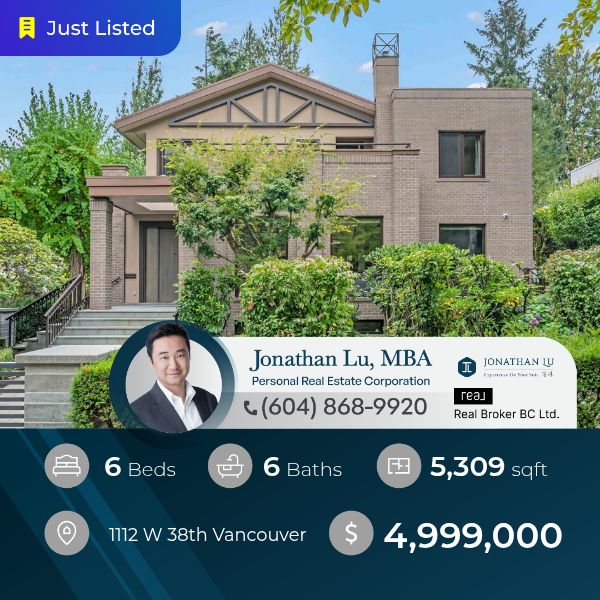 Picture a home on a corner lot with six bedrooms, five and a half baths, radiant floor heat, a wok kitchen, home theatre, steam spa, and a south facing garden